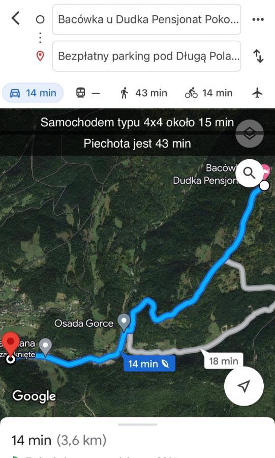 Domek W Gorach- Bacowka U Dudka Nowy Targ Exteriör bild